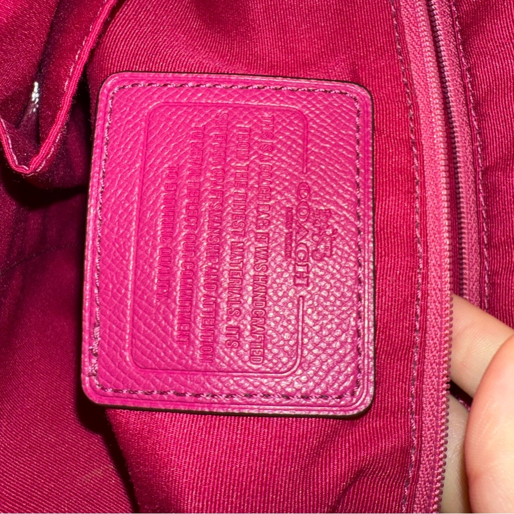 Coach Brown and Pink Signature Tote - Picture 3 of 4